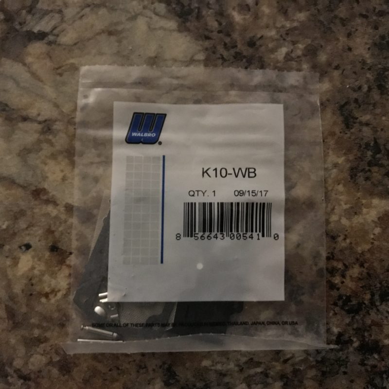 Kit riparazione ORIGINALE WALBRO K12-WB per carburatore WB-33-1:Gua
